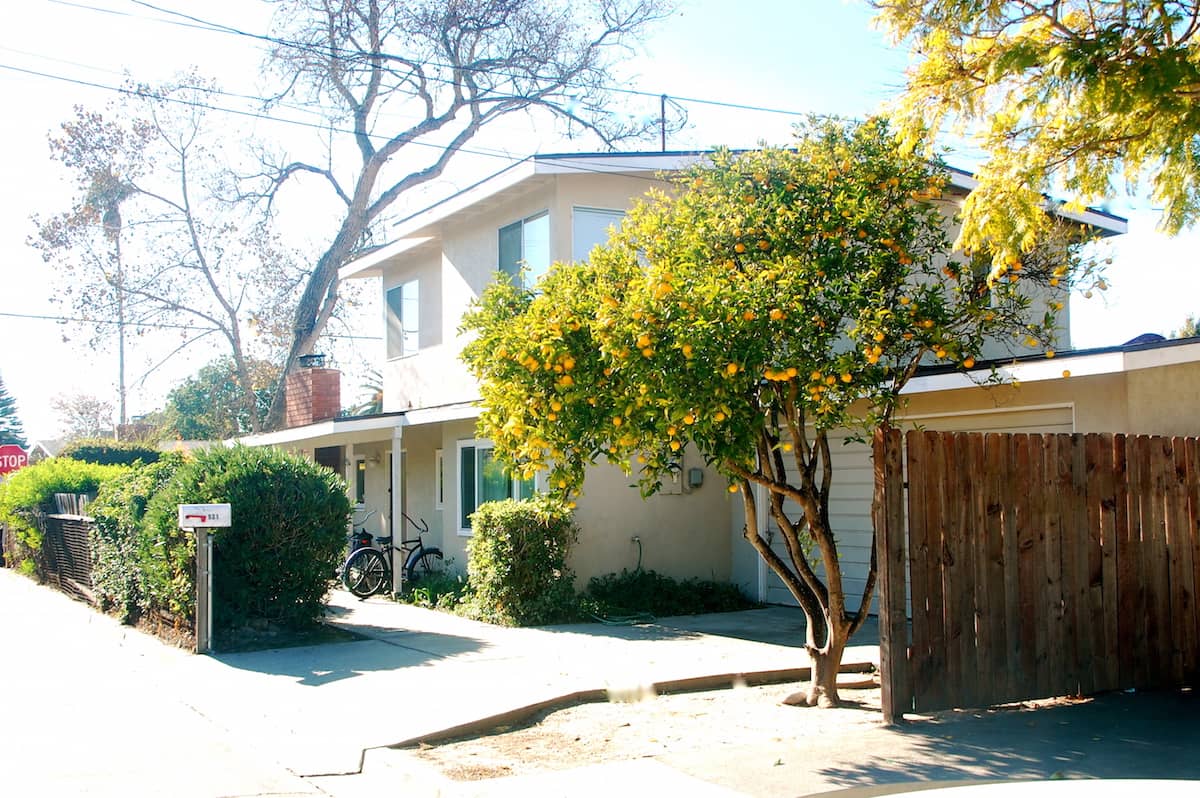 Large, two-story Isla Vista home located on a corner with a private, fenced in yard.