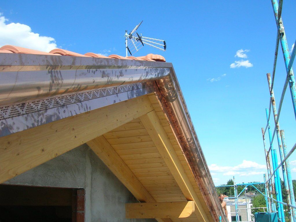 Canali di scolo in rame