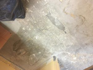 Subfloor surface prepared for vinyl or carpet installation by flooring professionals in Plantation, FL.