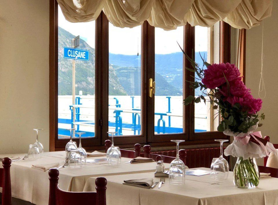 sala da pranzo dell'albergo