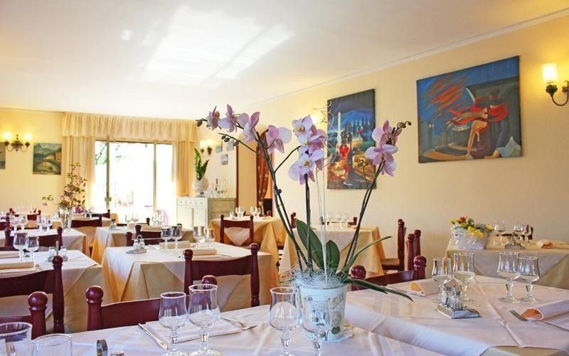 sala da pranzo dell'albergo