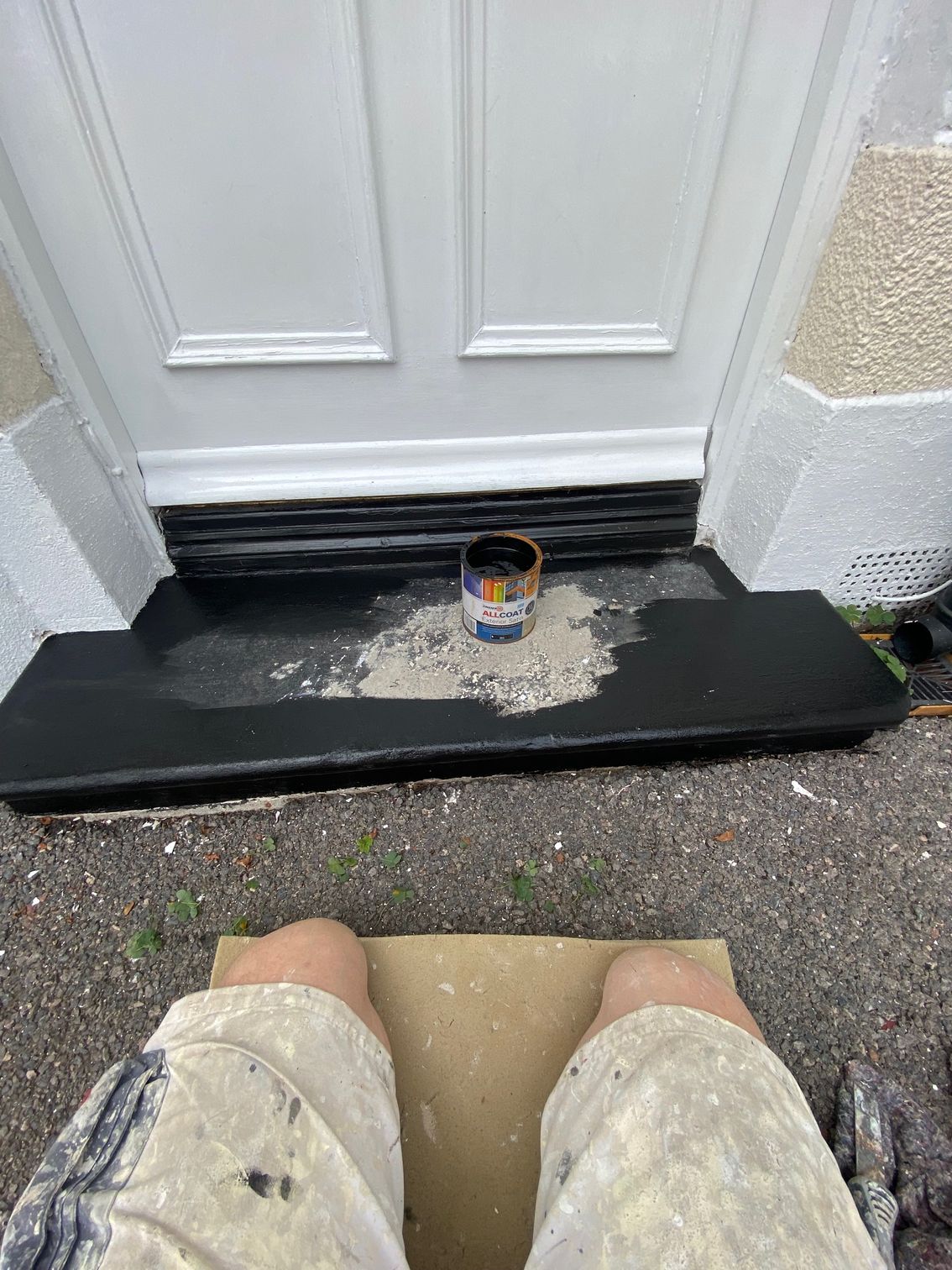 Doorstep painting anti slip paint