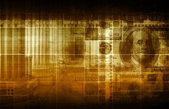 Family helps a child learn to ride a bike on a sunny park path.