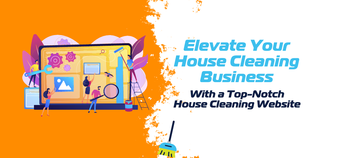 house cleaning website design with services and user-friendly interface.