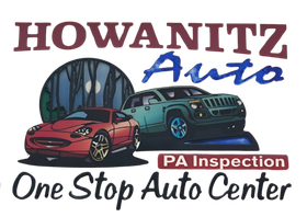 A logo for howanitz auto pa inspection one stop auto center