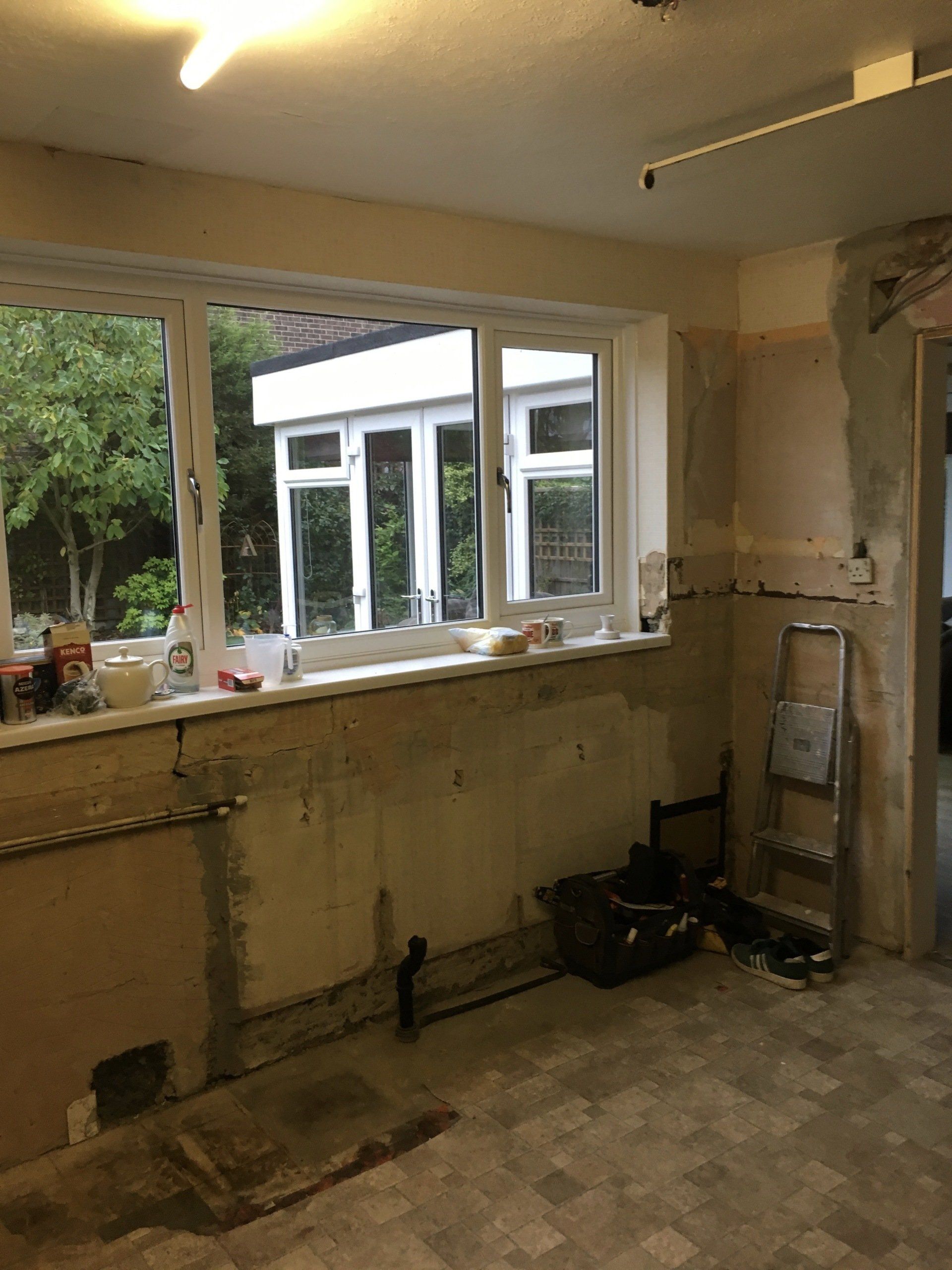 This is a kitchen renovation