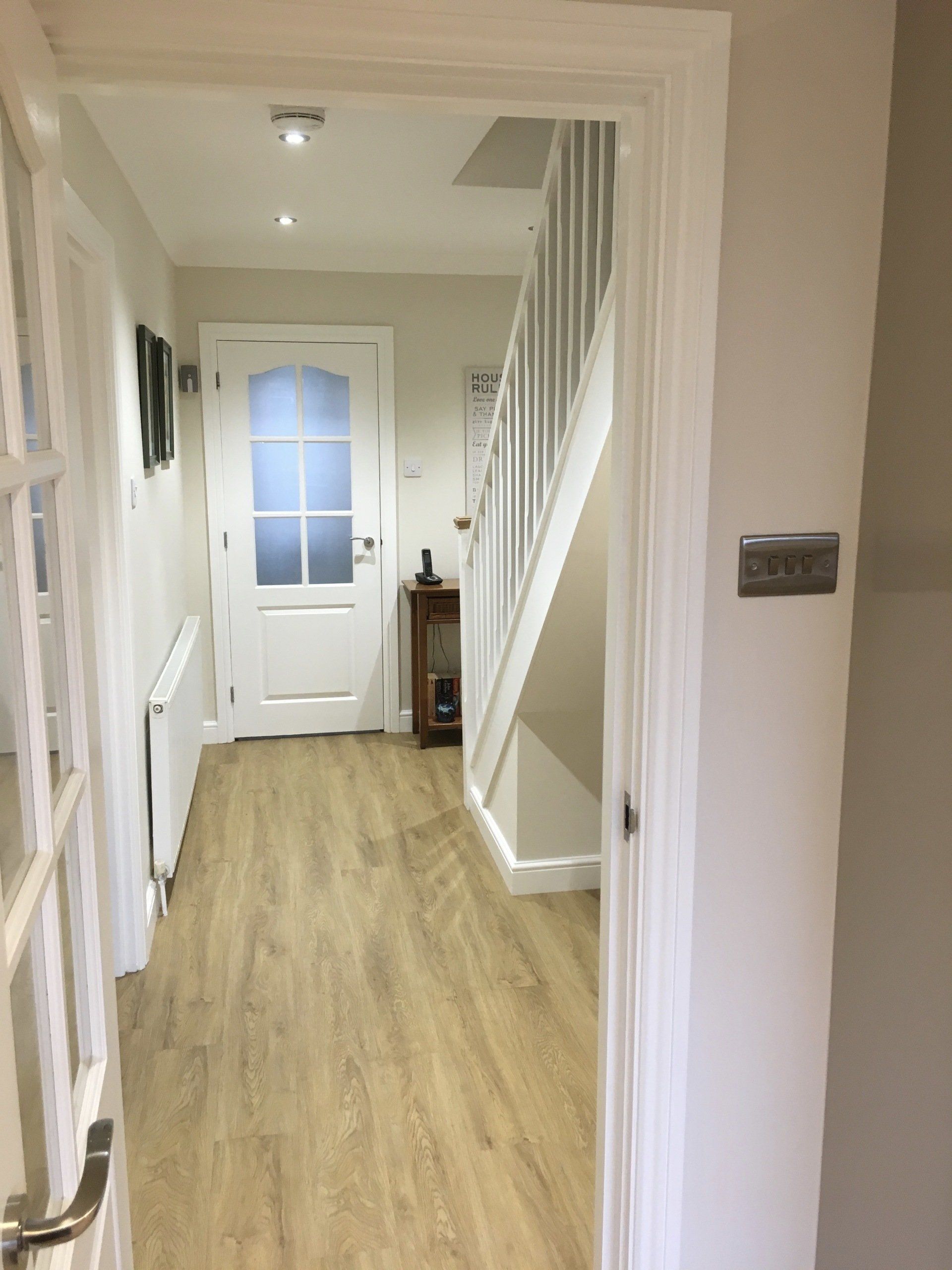 A hallway that has been renovated