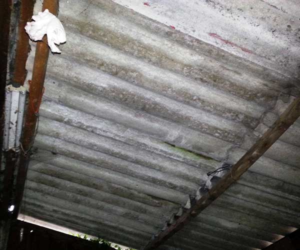 Copertura in amianto