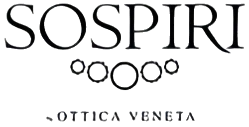 SOSPIRI text above a row of circles and Ottica Veneta underneath