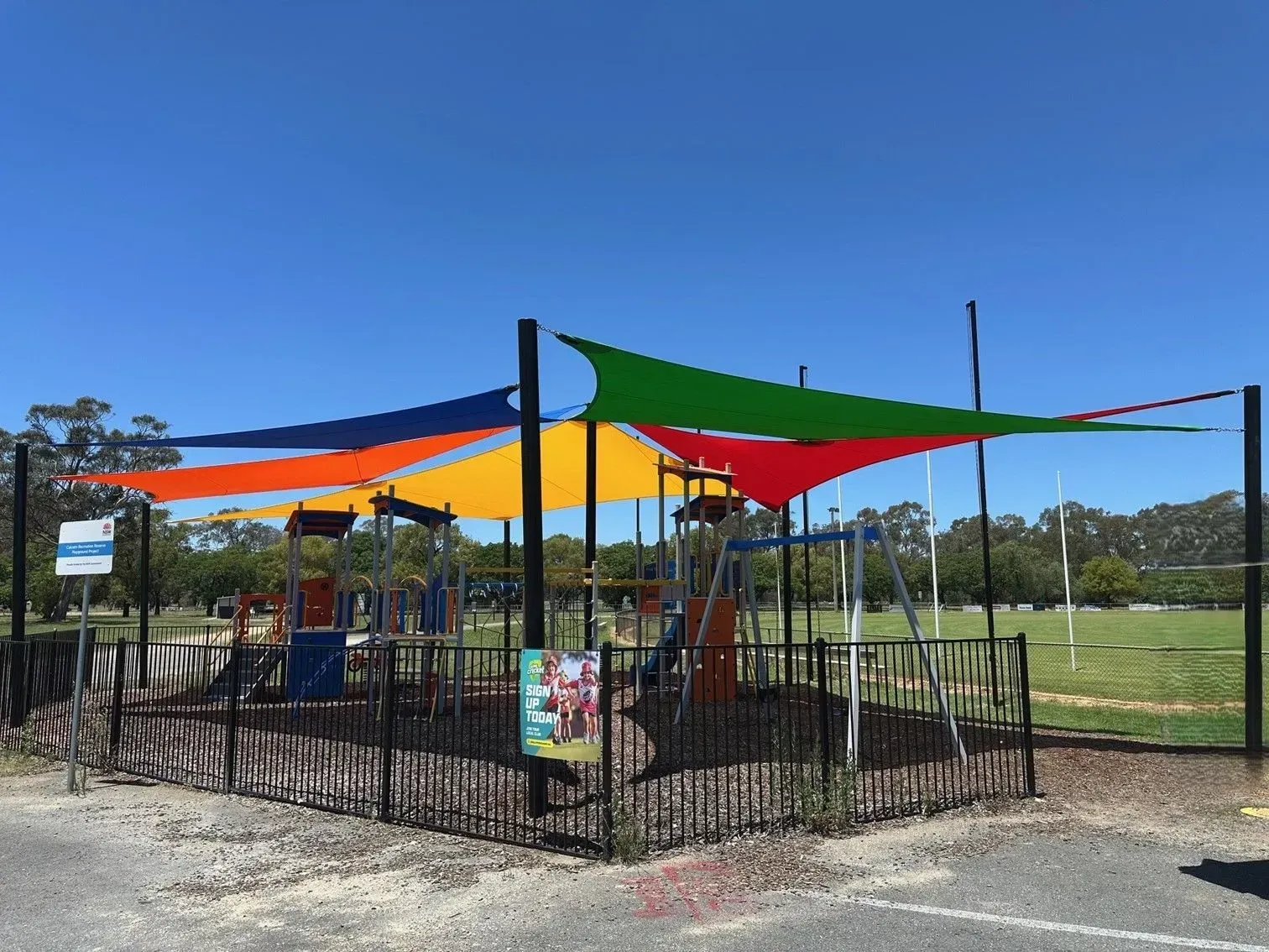 A Playground With Colourful Shade Sails — The Gazebo and Shade Centre in Jindera, NSW