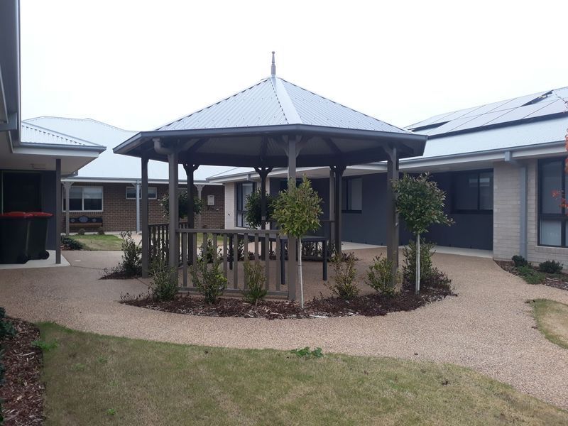 Gazebo in a Courtyard With a Gravel Path — The Gazebo and Shade Centre in Corowa, NSW