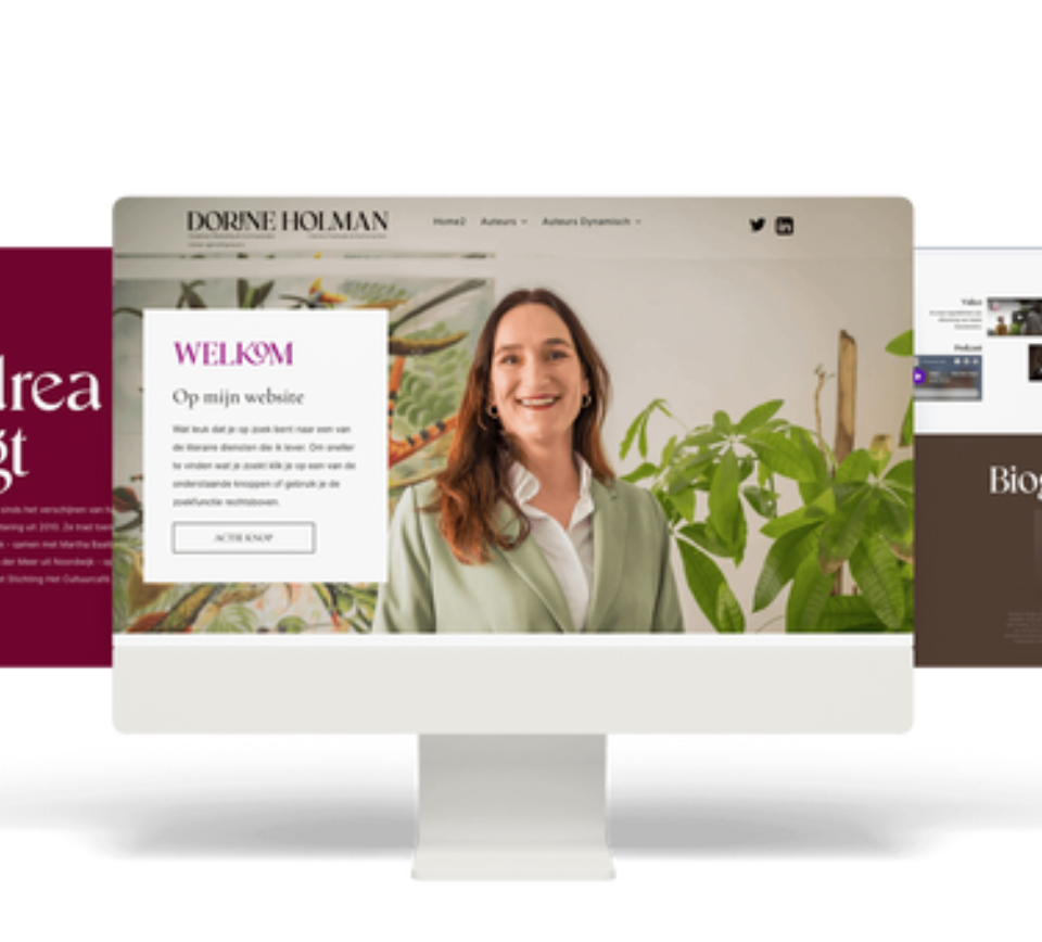 Website voor Dorine Holman – Literair Impresario 