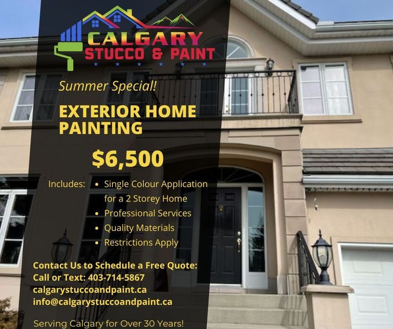 Exterior Painting Home Special In Calgary