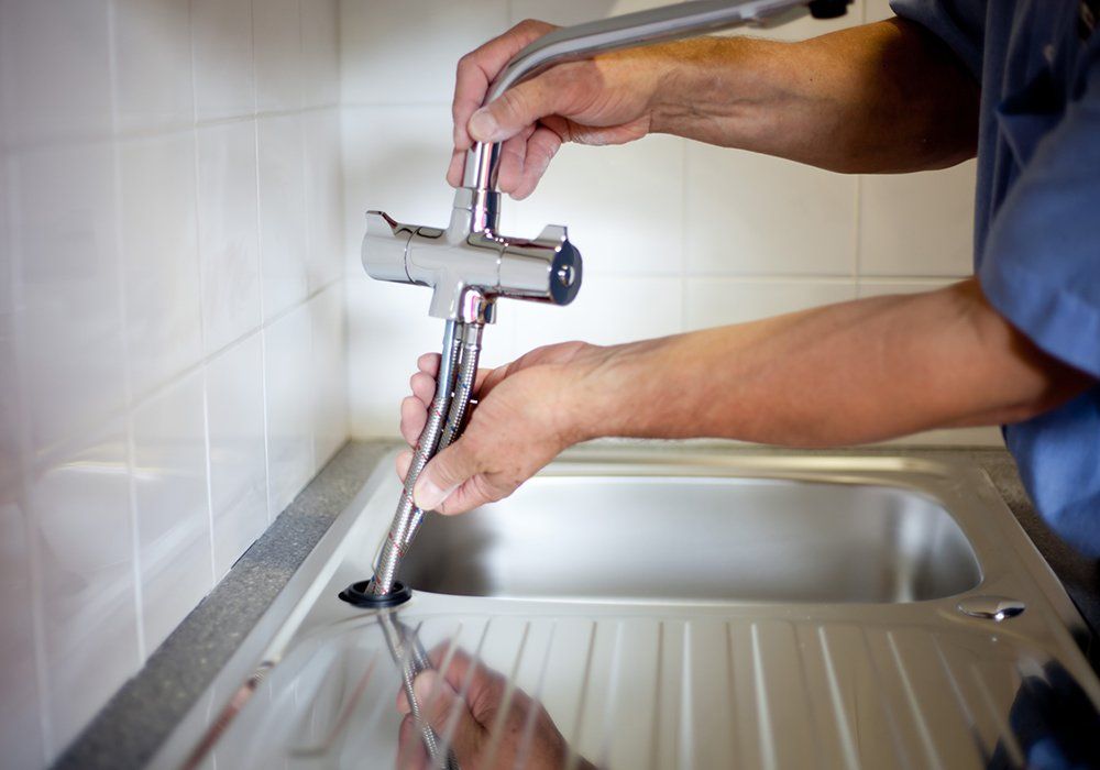 Fitting the New Mixer Tap — El Paso, TX — Plumbers Drain Cleaning