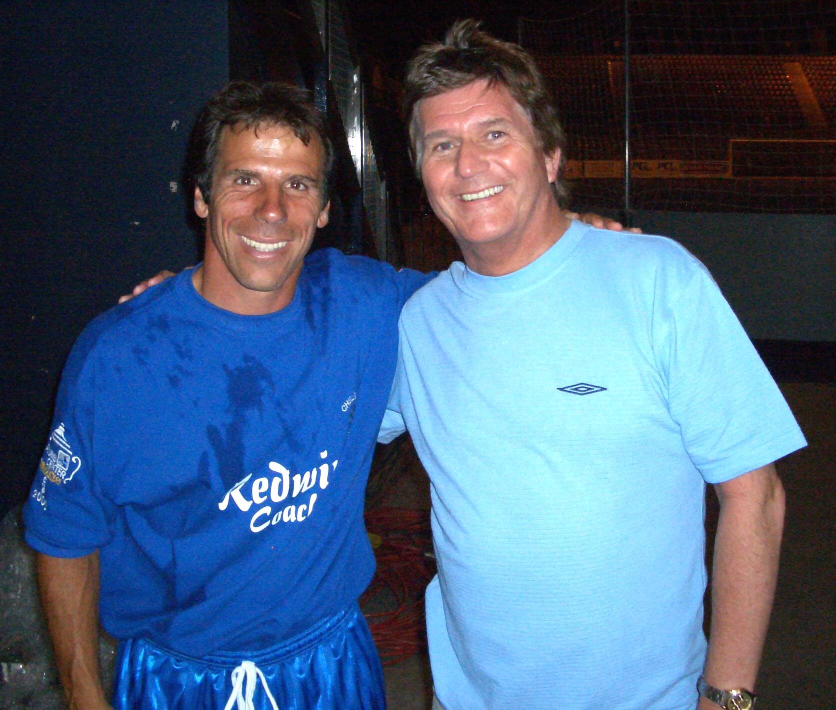 Italy's and Chelsea's football maestro, Gianfranco Zola, at Wembley Arena, 2008