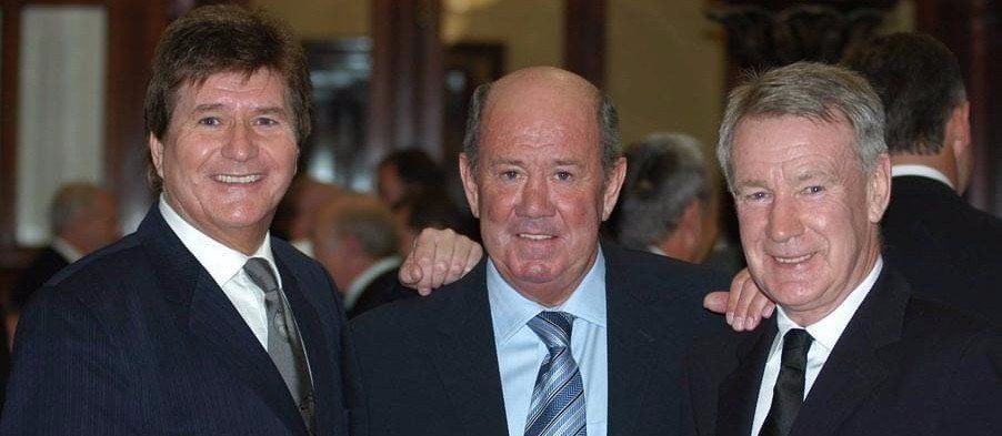 Former Everton Managers, Howard Kendall and Colin Harvey at a charity luncheon at Liverpool Town Hall, 2007