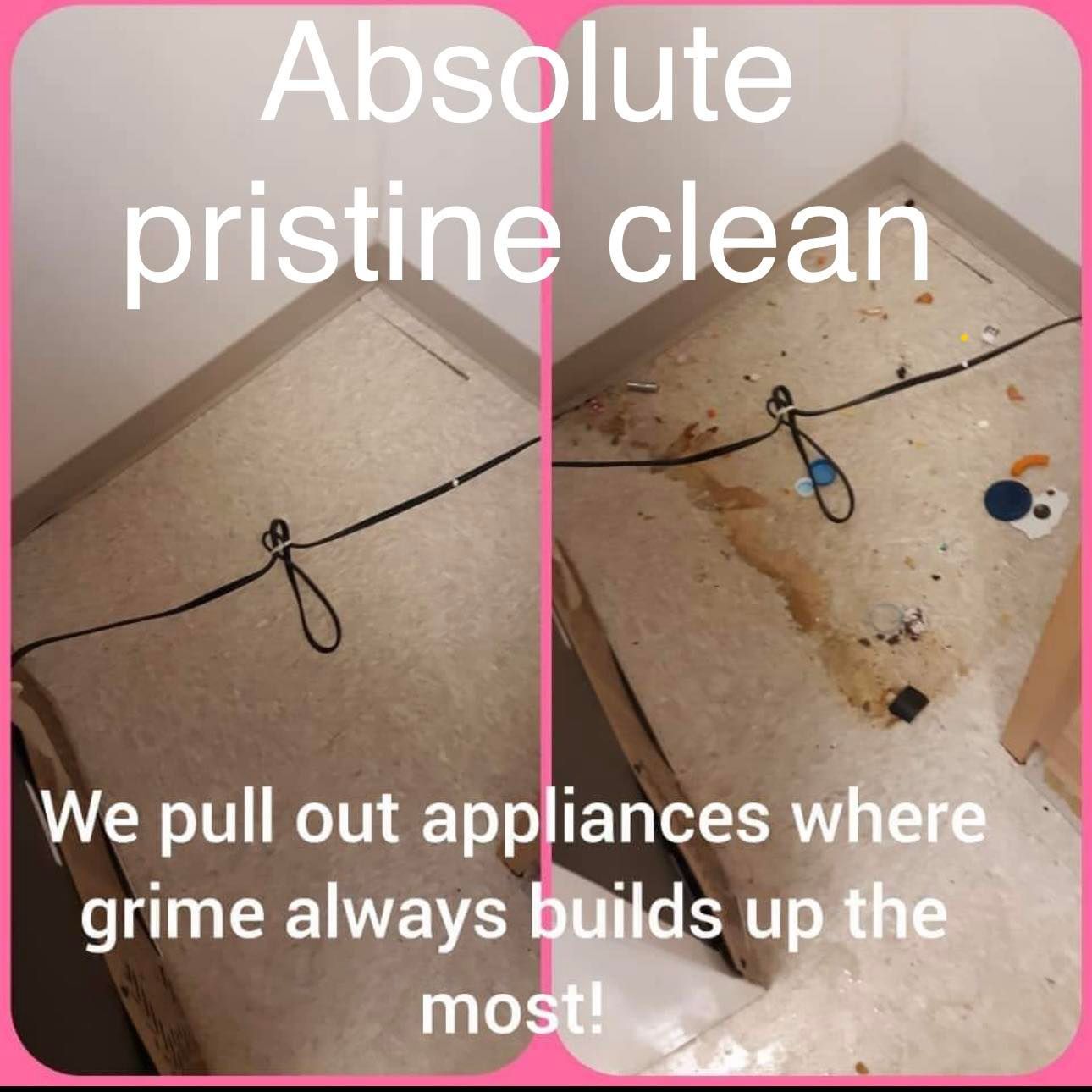 Before And After Cleaning Appliance Space — Independence, KY — Absolute Pristine Clean LLC