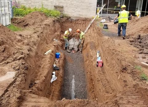 Digging a Trench — Sawyer, MN — Decaigny Excavating