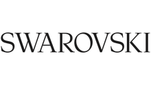 Logotipo da Swarovski em texto preto sobre fundo branco.