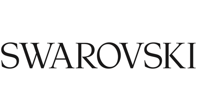Logotipo da Swarovski em texto preto sobre fundo branco.