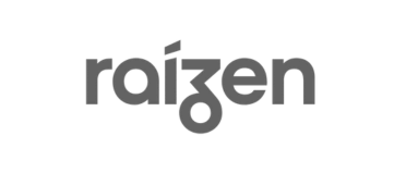 Um logotipo preto e branco para raizen em um fundo branco da raizen cliente peoplefy gamificacao de vendas