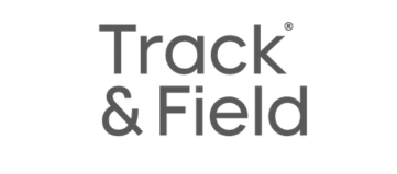 Um logotipo preto e branco para atletismo trackefield cliente peoplefy plataforma para gamificacao