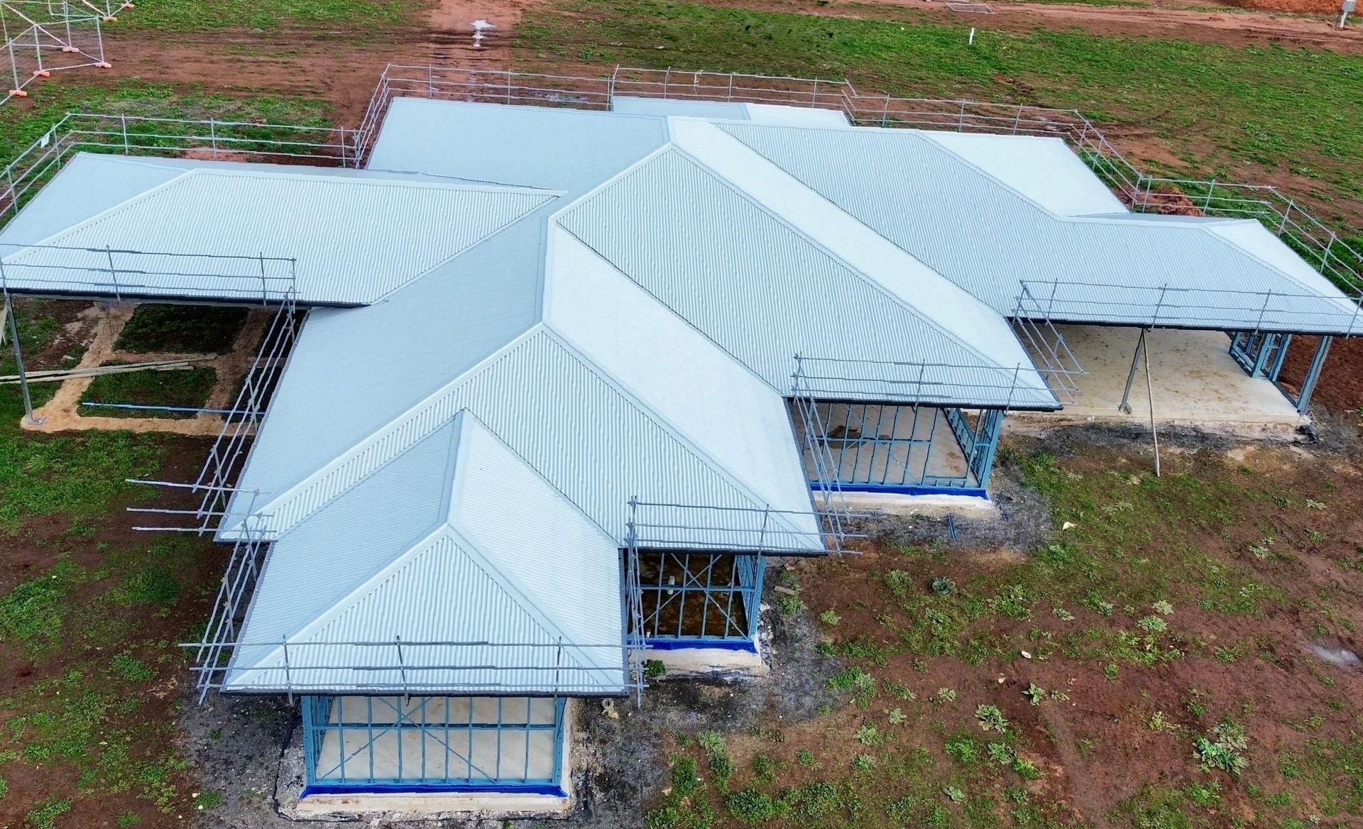 Aerial Shot of House Being Built WIth New Roof — Essential Roofing and Plumbing in Wagga Wagga, NSW