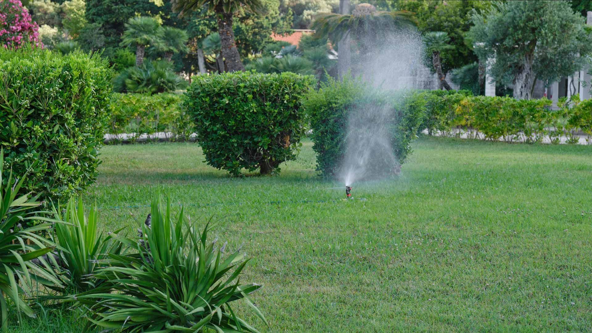 sprinkler system blowout