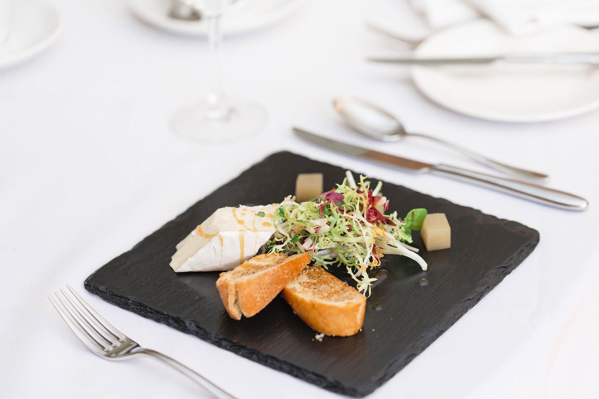 Cabernet and pear starter
