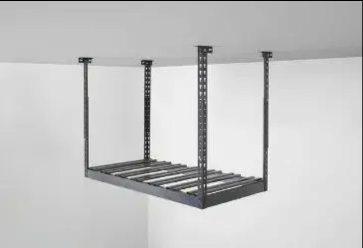 Ceiling-mounted cargo racks