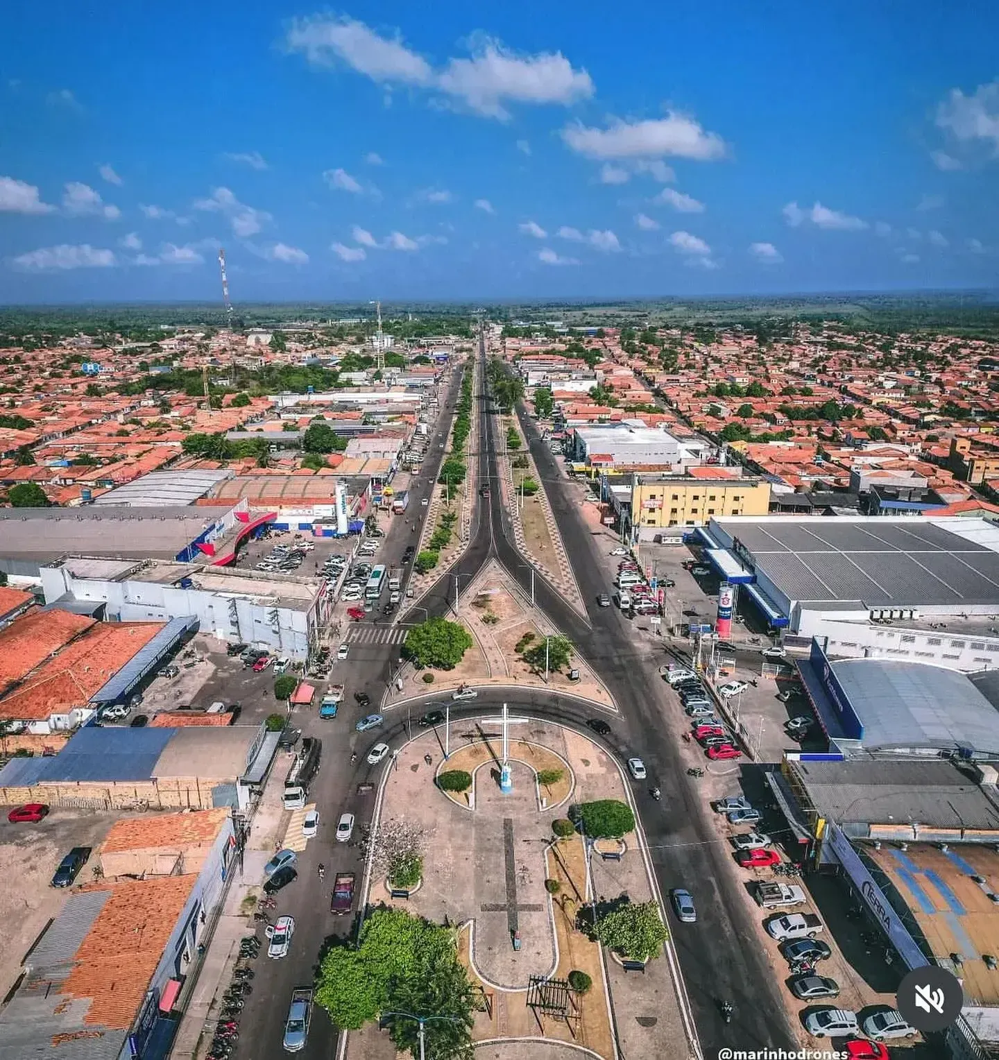 Vista aérea de Santa Inês