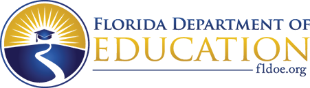 The logo for the florida department of education