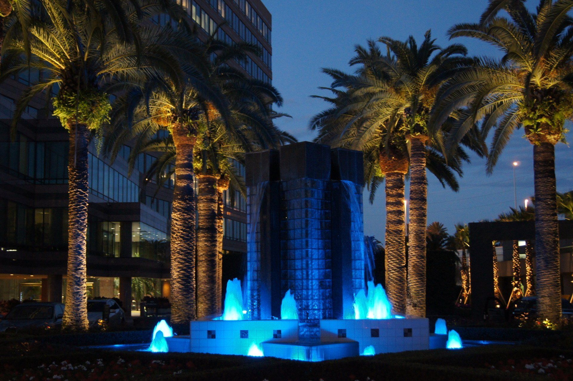 Water Fountain Lighting | Palm Harbor, FL | Rainmaker Irrigation & Landscaping, Inc.