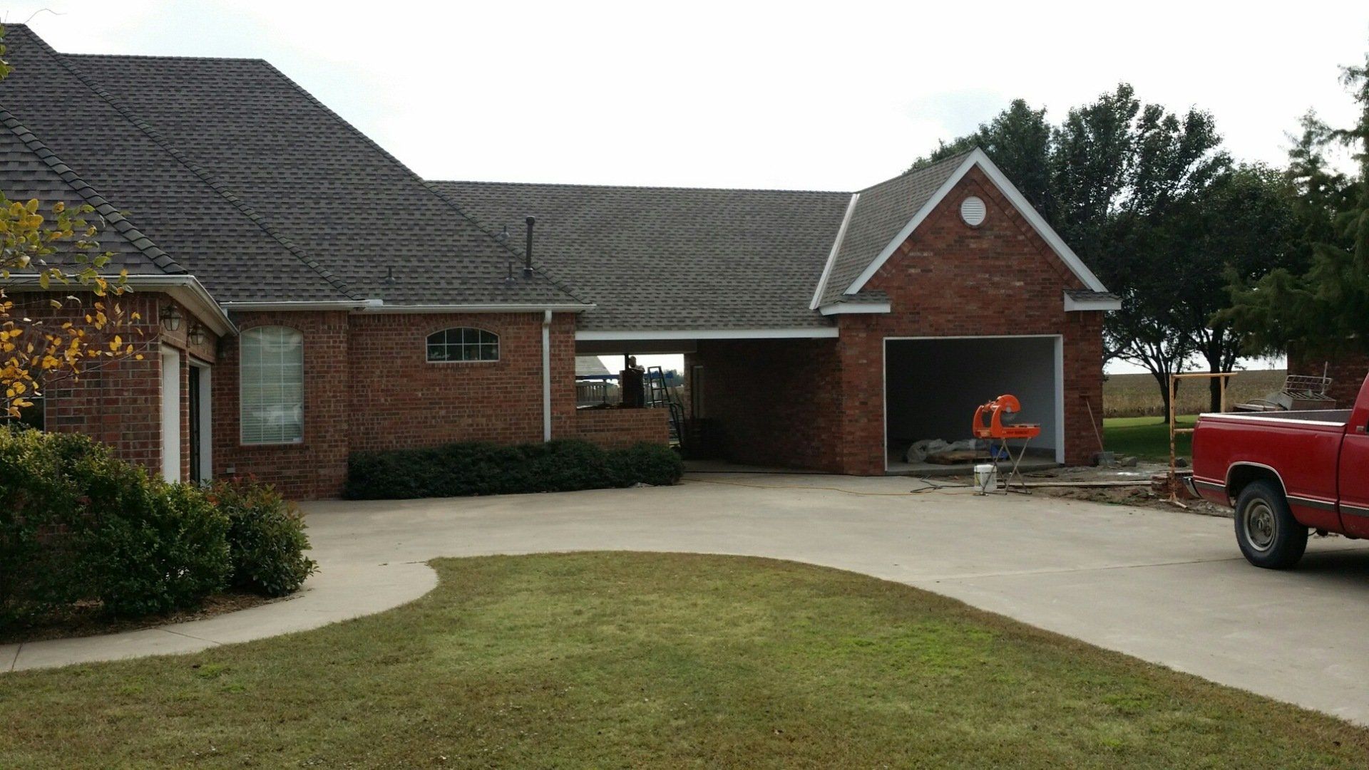 red brick house