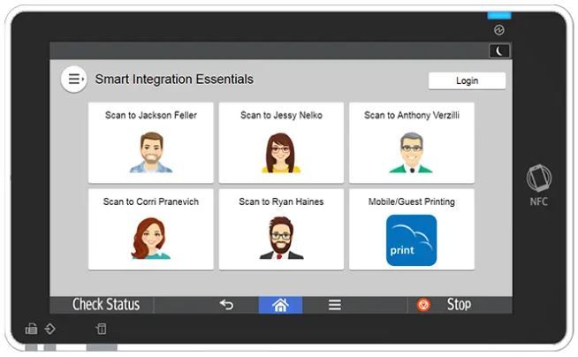 Ricoh Smart Integration  mfp panel