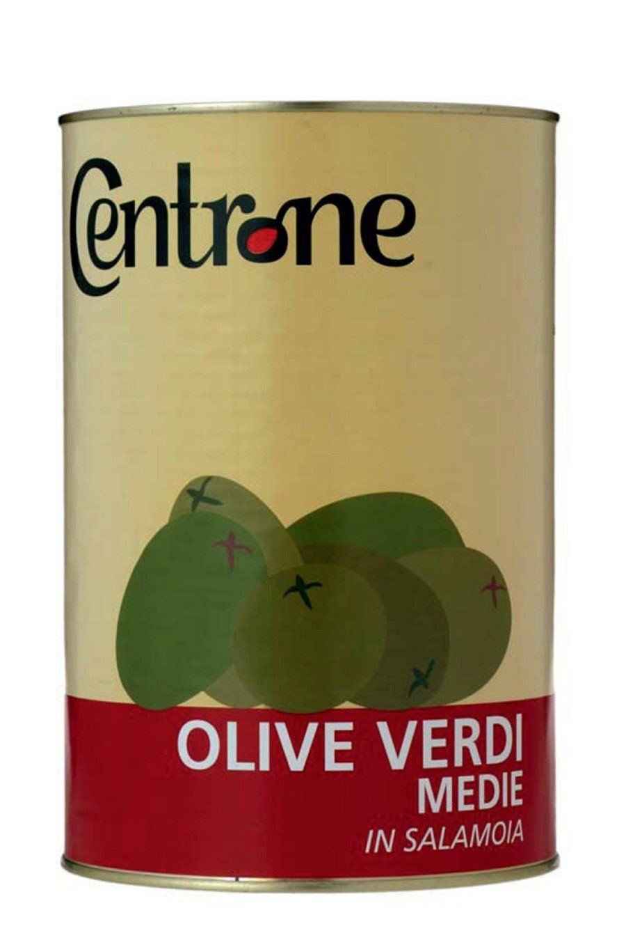 Olive verdi medie in salamoia
