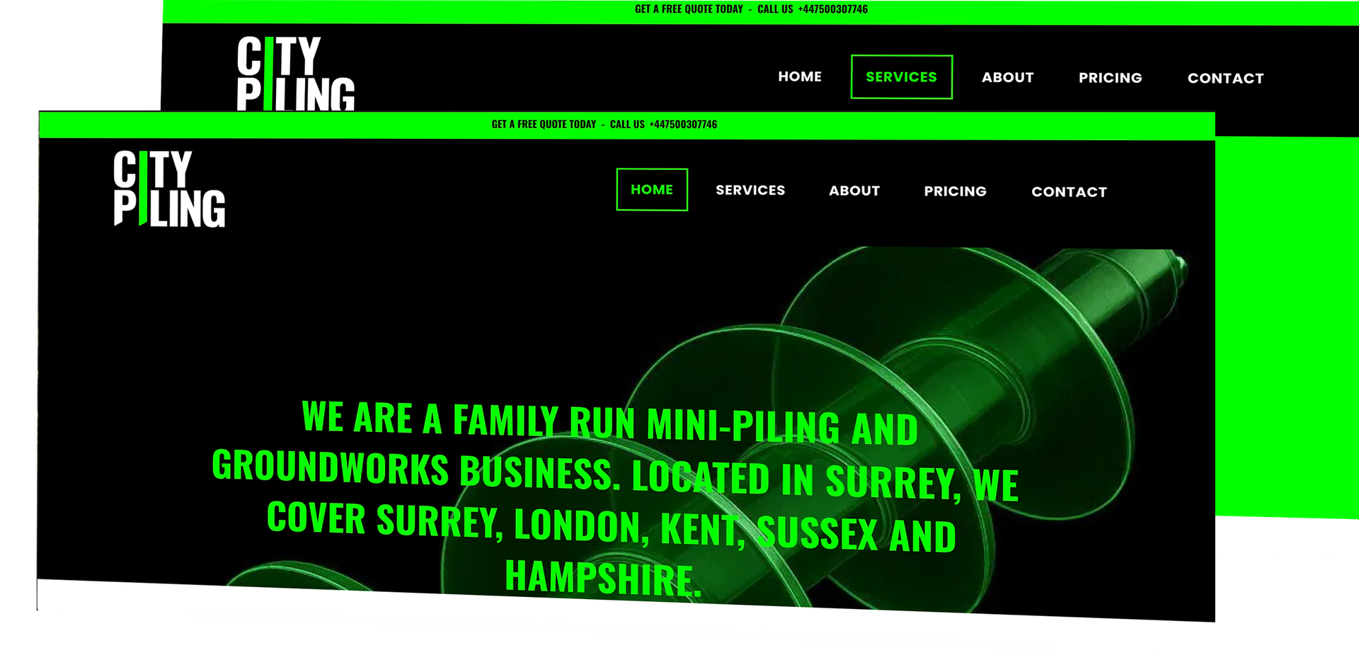 Baglan Bakery website mockups on a white background, featuring cupcakes with frosting.