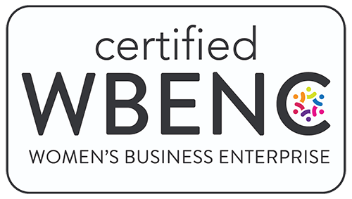 A logo for a certified women 's business enterprise.