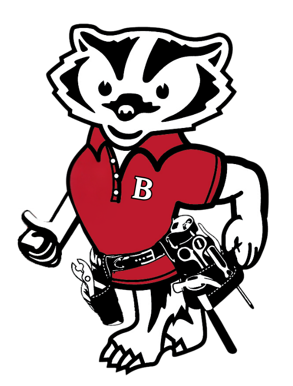 Badgerland Restoration and Remodeling Logo Character