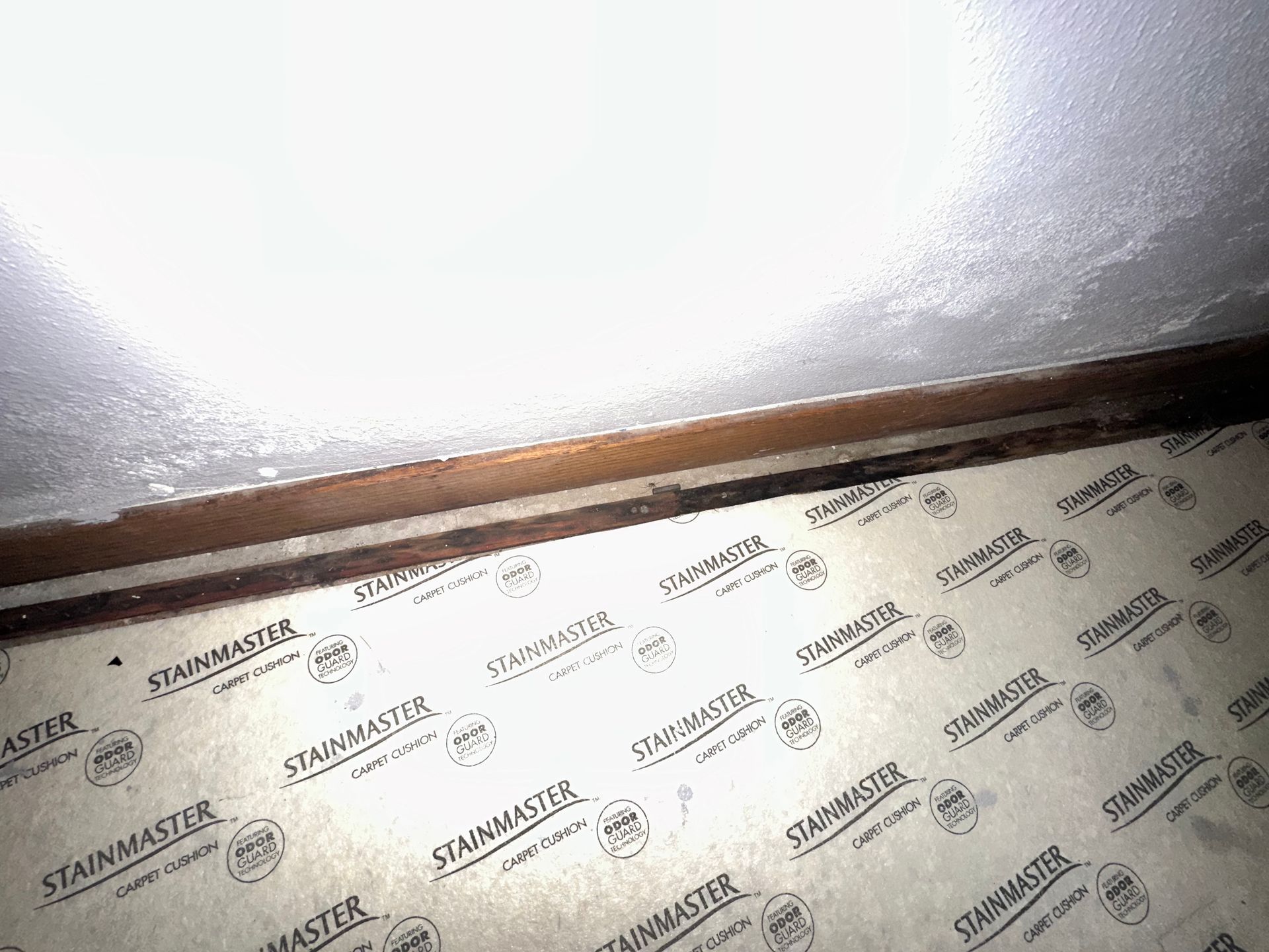 Flood & water damaged baseboard in basement of home. Repairs to be done by Badgerland Restoration & Remodeling New London WI