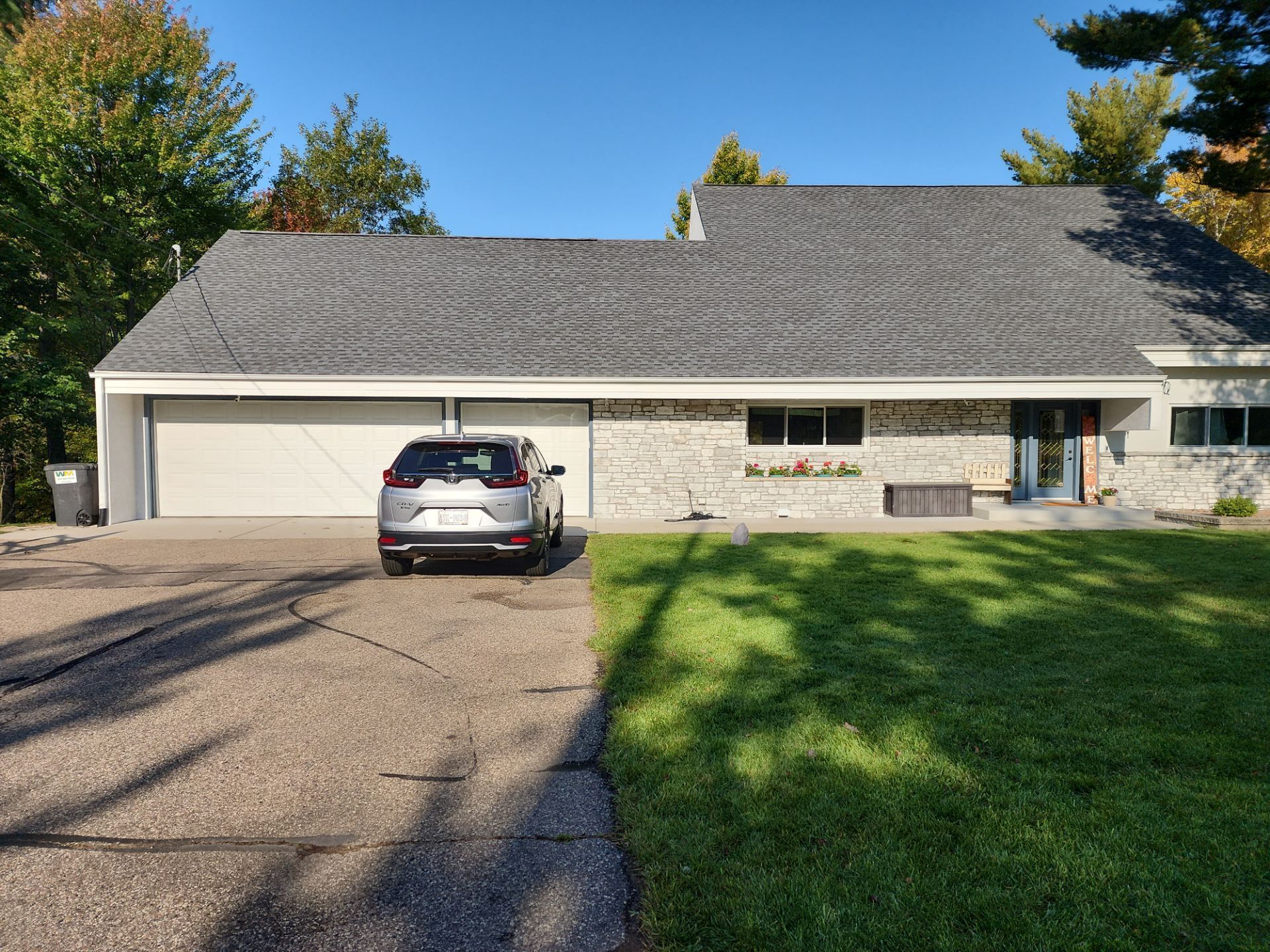 GAF Timberline HDZ Shingles Pewter Gray Shingled Roof Replacement Contractor In Wisconsin Rapids WI