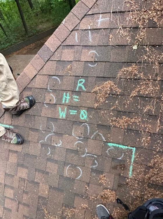 Residential roof replacement New London WI hailstorm damage to shingled roof