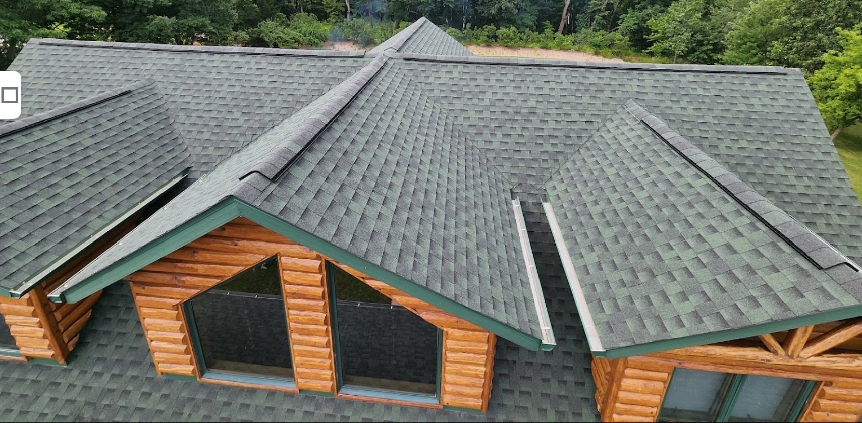 GAF Timberline HDZ Roof Shingle Hunter Green Installed by Badgerland Restoration & Remodeling New London Wisconsin