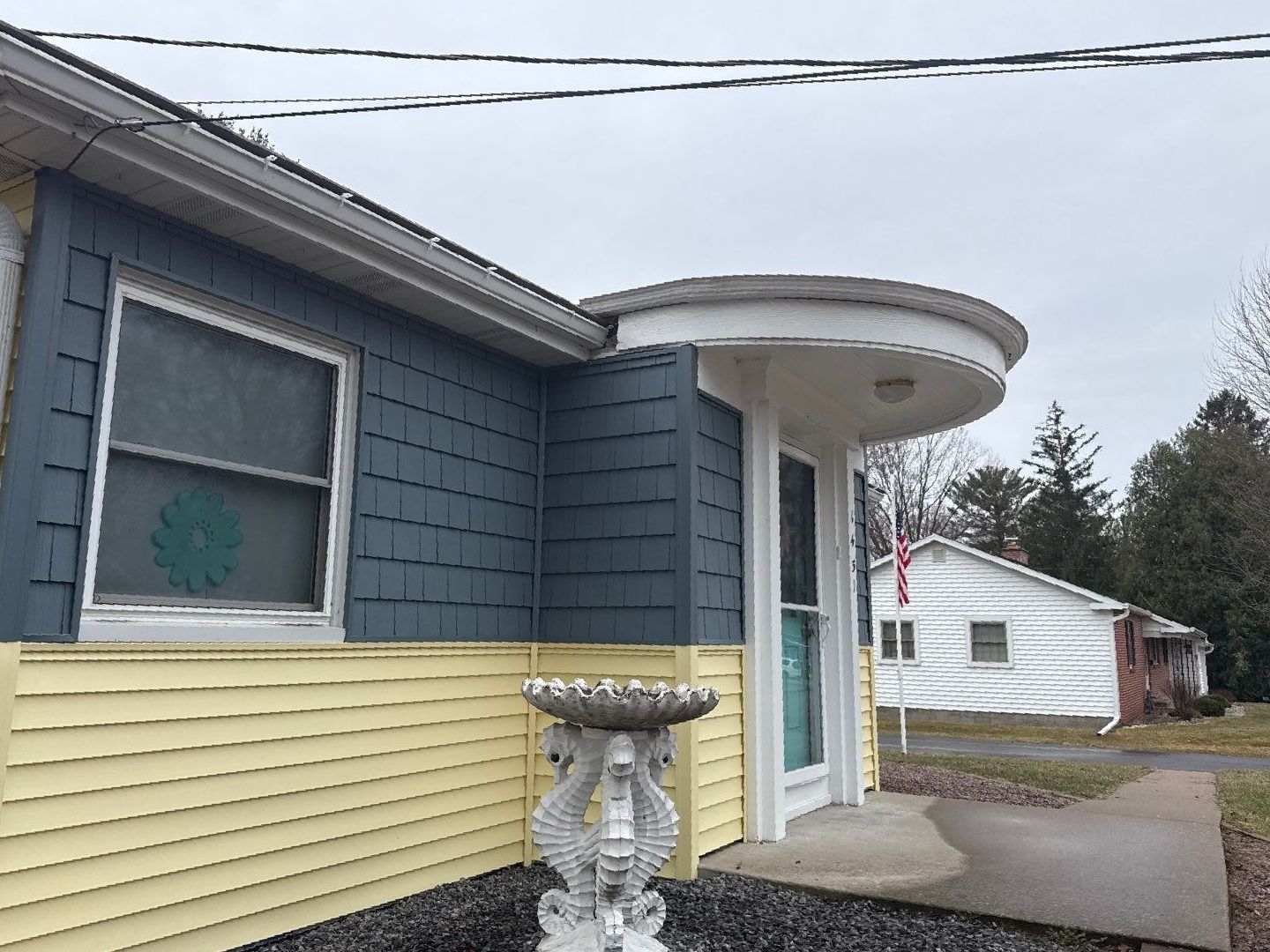 Siding Replacement Shingled Roof Replacement Wisconsin Rapids Norandex D-4 Yellow GAF Timberline Golden Harvest