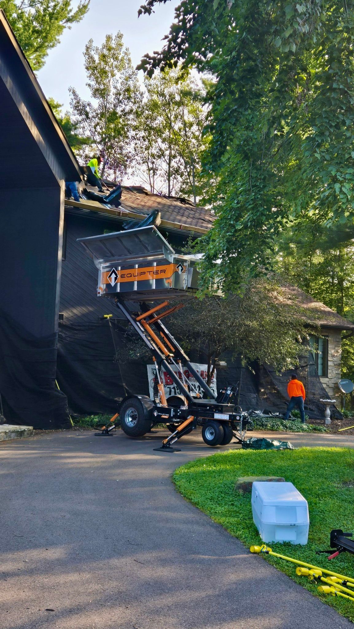 Wisconsin Rapids WI roof replacement Certainteed Presidential Shake Aged Bark contractor Badgerland Restoration before after