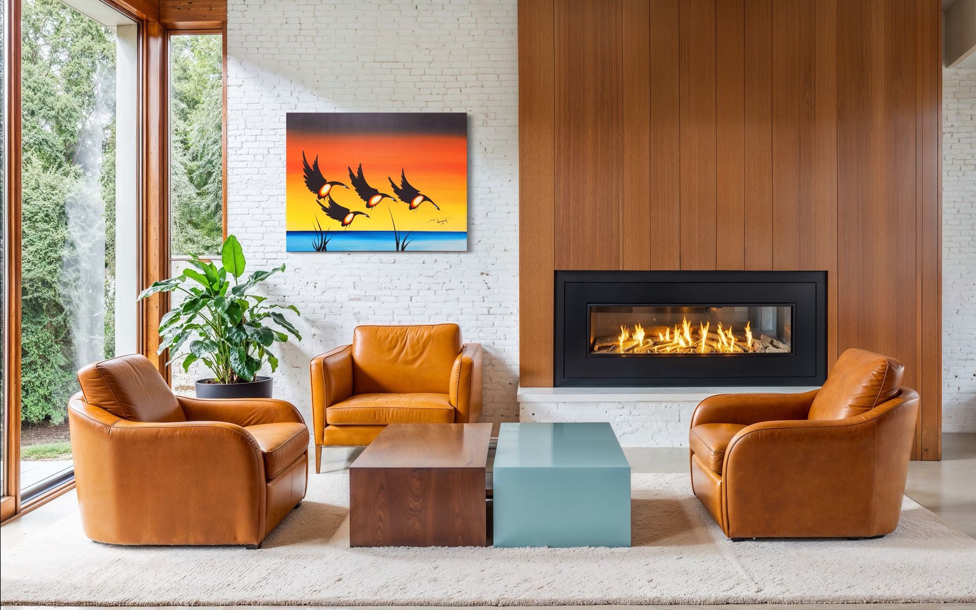 *Canada Geese at Dusk*