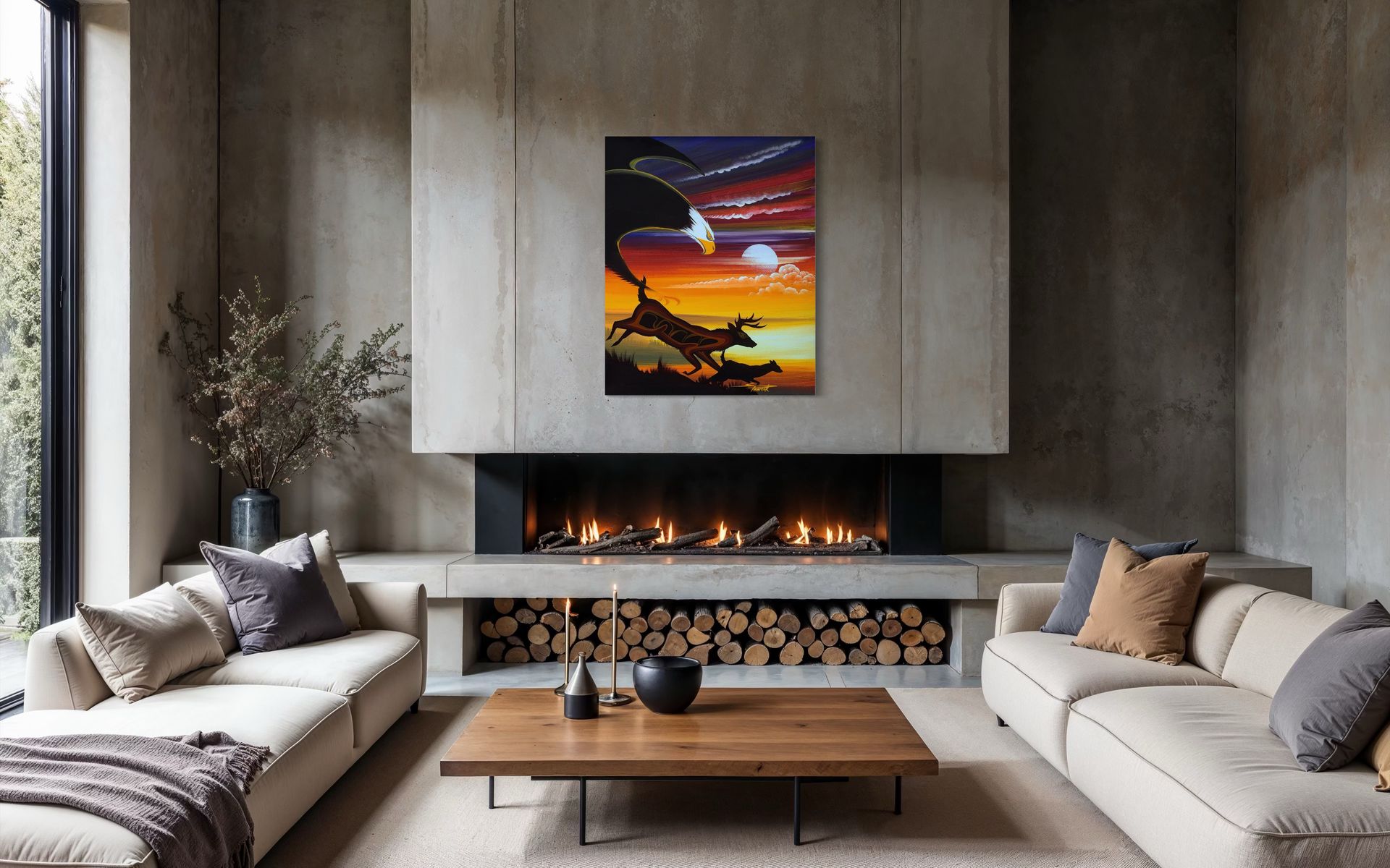 *Eagle, Buck and Fawn*