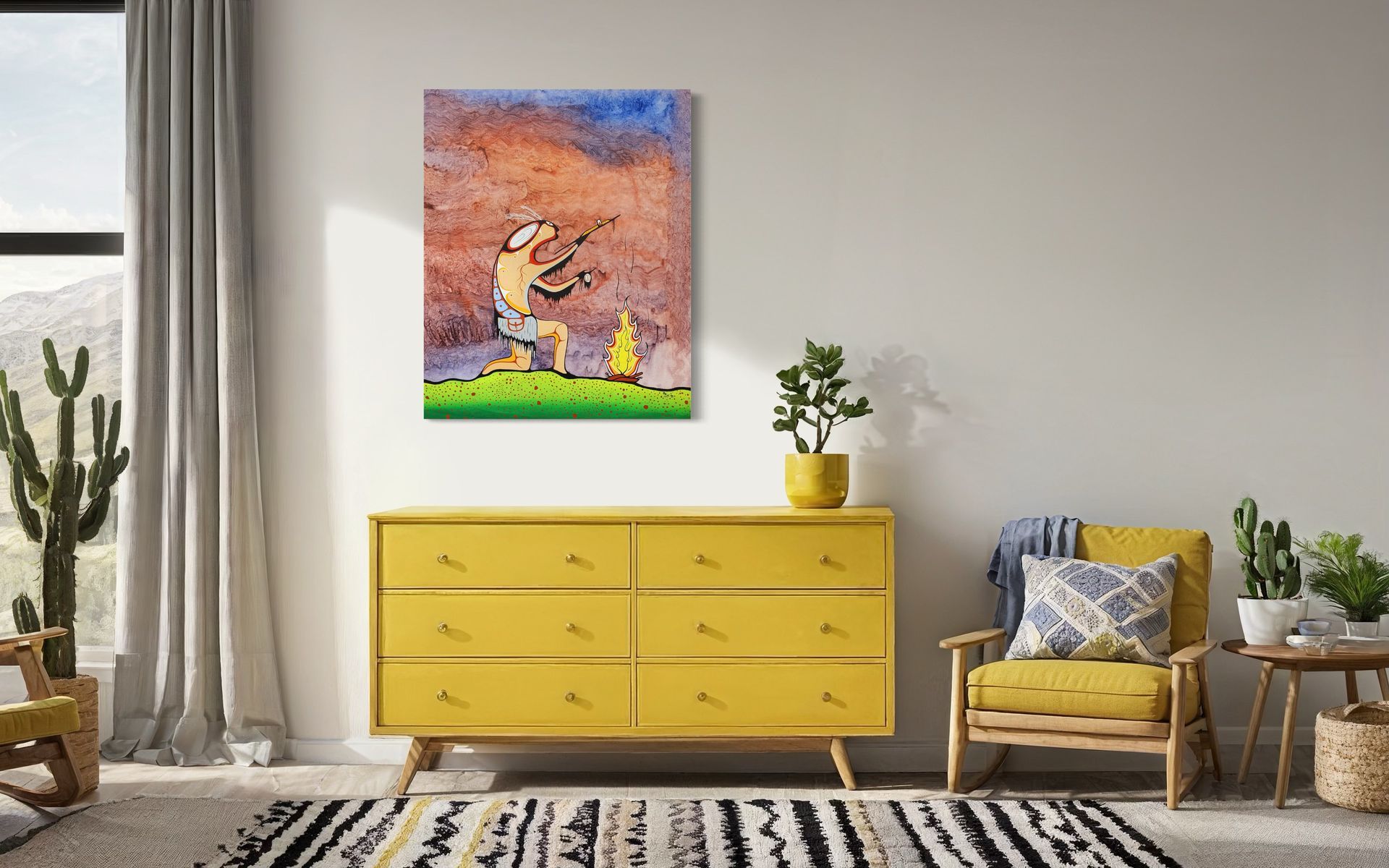 Smoking Pipe by Fire ?