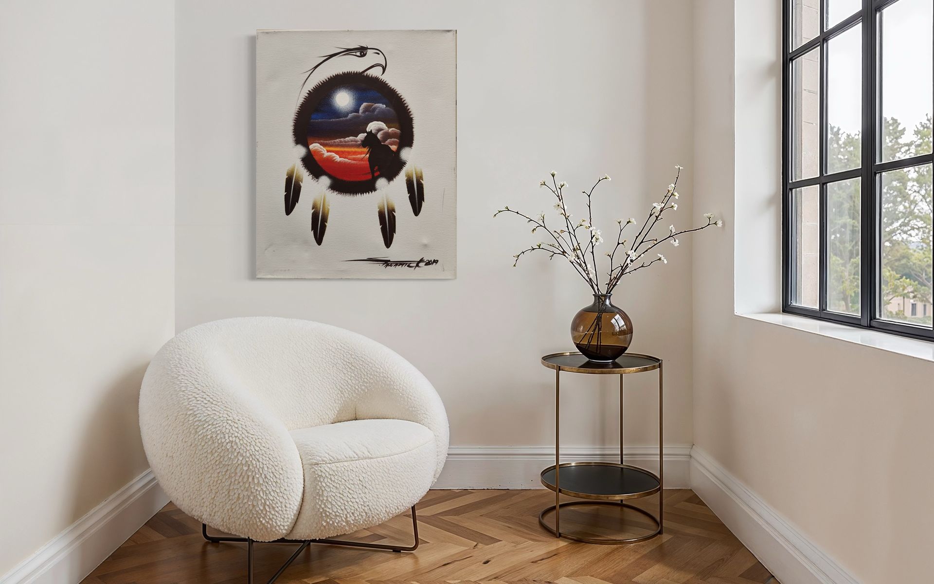 Eagle Spirit Watching Over Horse Spirit