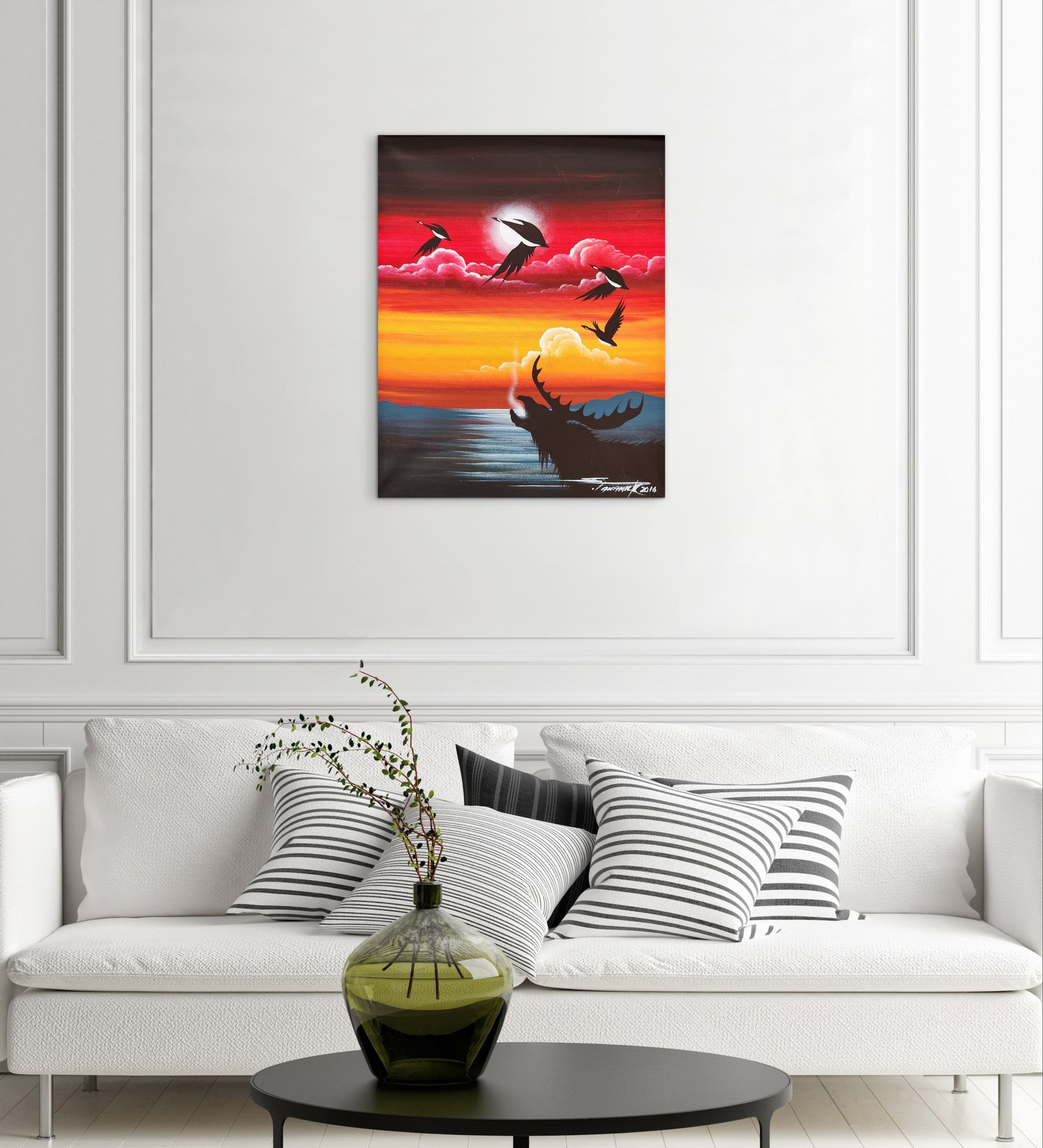 Moose Calling its Mate